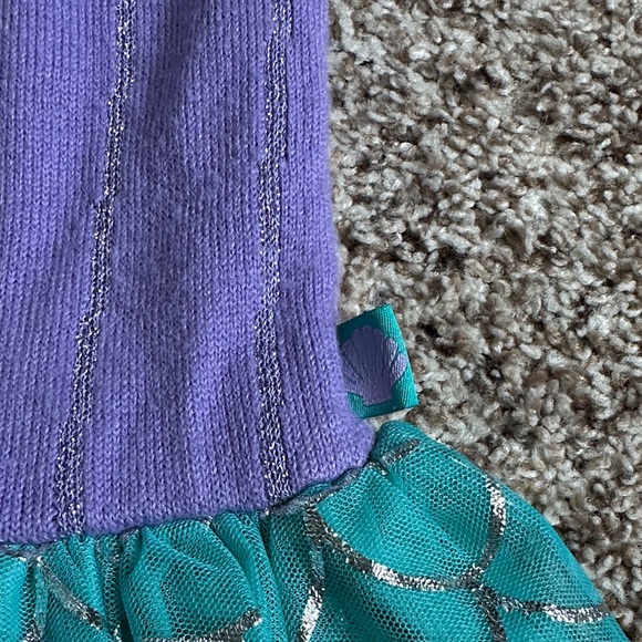 DISNEY PRINCESS ARIEL INSPIRED TODDLER GIRL TULLE DRESS - Picture 6 of 9